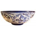 Mexican Talavera Vessel Sink Acapulco Azul